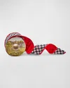 Mackenzie-childs Courtly Check Red Back 2.5" Ribbon