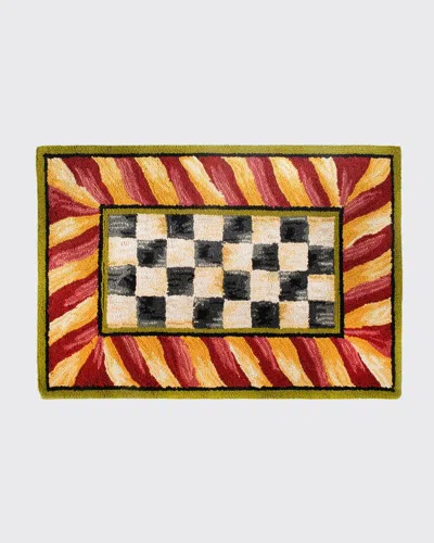 MACKENZIE-CHILDS COURTLY CHECK RUG, 2' X 3'