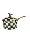 Mackenzie-childs Courtly Check Saucepan In Black