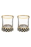 Mackenzie-childs Mackenzie Childs Courtly Check Set Of 2 Tumblers