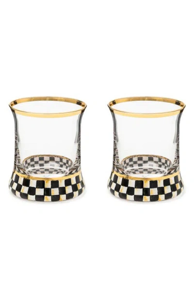 Mackenzie-childs Mackenzie Childs Courtly Check Set Of 2 Tumblers