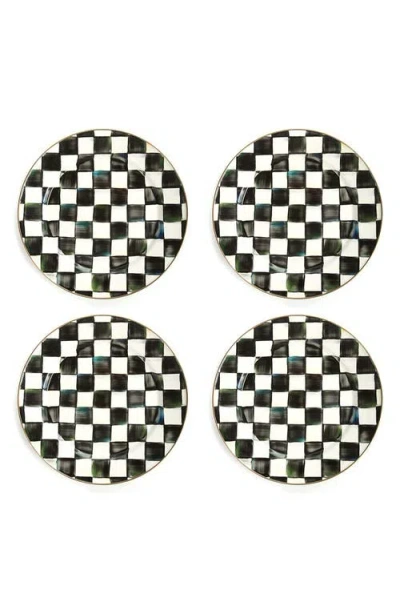 Mackenzie-childs Mackenzie Childs Courtly Check Set Of 4 Chargers