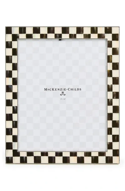 MACKENZIE-CHILDS MACKENZIE CHILDS COURTLY CHECK SILVER PLATE 8 X 10-INCH PICTURE FRAME