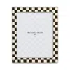 Mackenzie-childs Courtly Check Silver Plated Frame, 8 X 10 In Black