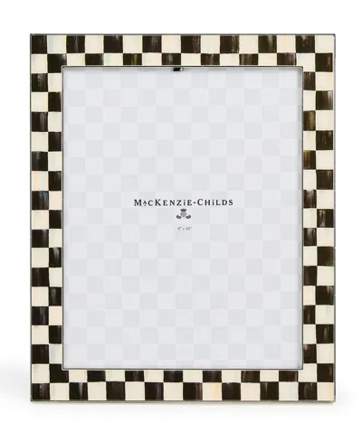 Mackenzie-childs Courtly Check Silver Plated Frame, 8" X 10" In Multi