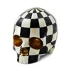 Mackenzie-childs Courtly Check Skull In Black