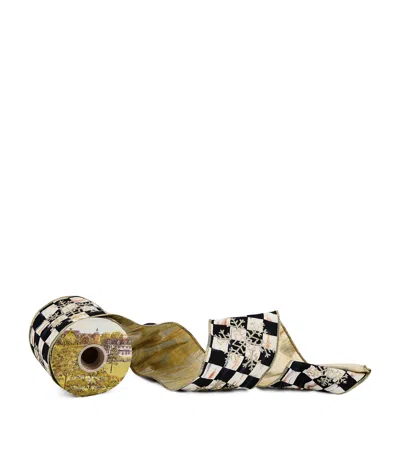 Mackenzie-childs Courtly Check Snowflake Ribbon In Multi