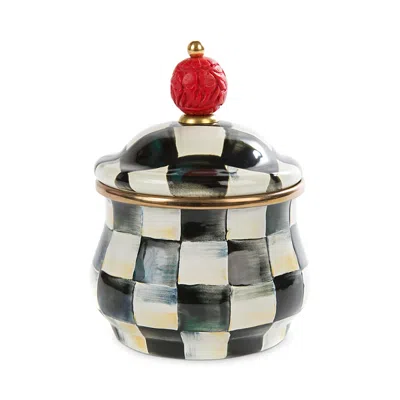 MACKENZIE-CHILDS MACKENZIE-CHILDS COURTLY CHECK SUGAR BOWL WITH LID