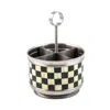 Mackenzie-childs Supper Club Courtly Check Flatware Caddy In Multi