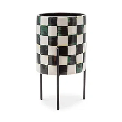 MACKENZIE-CHILDS MACKENZIE-CHILDS COURTLY CHECK TABLETOP PLANTER