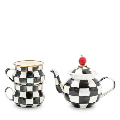 Mackenzie-childs Courtly Check Tea Party Set