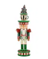 Mackenzie-childs Courtly Check Teacup Nutcracker In Multi
