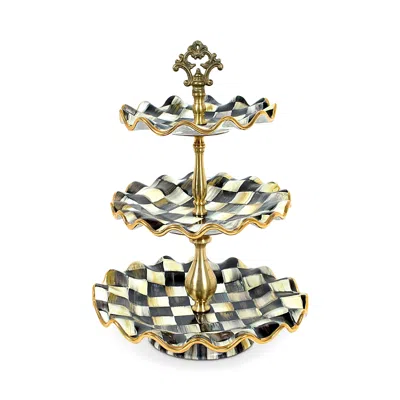 Mackenzie-childs Courtly Check Tiered Server In Multi