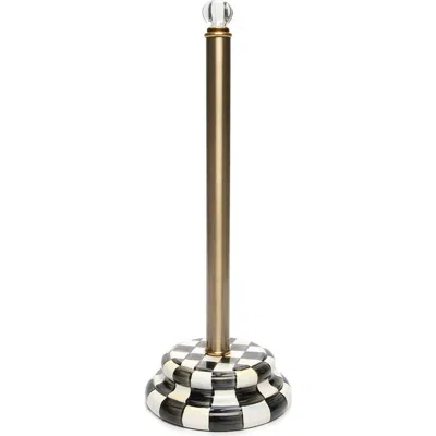 Mackenzie-childs Mackenzie Childs Courtly Check Toilet Tissue Holder In Black