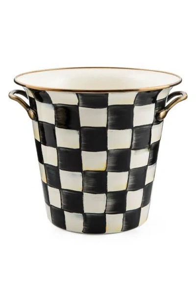 Mackenzie-childs Mackenzie Childs Courtly Check Wine Cooler In Black