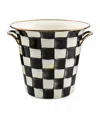 Mackenzie-childs Mackenzie Childs Courtly Check Wine Cooler In Black