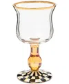 Mackenzie-childs Courtly Check Wine Glass In No Color