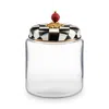 Mackenzie-childs Mackenzie Childs Courtly Check Large Kitchen Canister