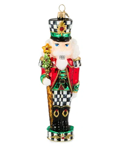 Mackenzie-childs Courtly Classic Nutcracker Ornament In Multi