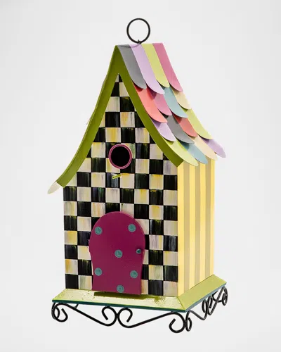 Mackenzie-childs Courtly Cottage Birdhouse In Multi