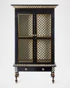 Mackenzie-childs Courtly Criss-cross Cabinet