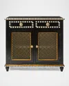 Mackenzie-childs Courtly Criss-cross Small Cabinet