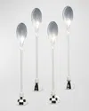 Mackenzie-childs Courtly Espresso Spoons, Set Of 4