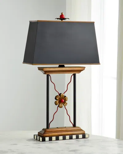 Mackenzie-childs Courtly Library Lamp In Black