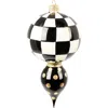 Mackenzie-childs Mackenzie Childs Courtly Noel Drop Glass Ornament In Multi