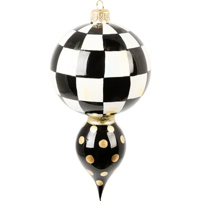 MACKENZIE-CHILDS MACKENZIE CHILDS COURTLY NOEL DROP GLASS ORNAMENT