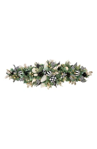 Mackenzie-childs Mackenzie Childs Courtly Noel Illuminated Mantel Arrangement In Green