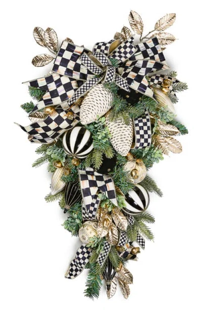 Mackenzie-childs Mackenzie Childs Courtly Noel Illuminated Swag In Green
