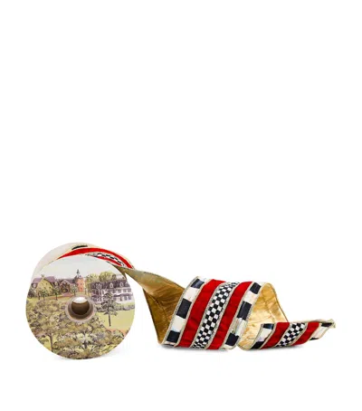 Mackenzie-childs Courtly Regal Red Ribbon In Multi
