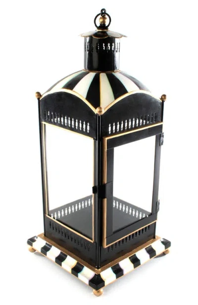 Mackenzie-childs Mackenzie Childs Courtly Stripe Candle Lantern In Multi