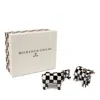Mackenzie-childs Cow Salt And Pepper Set