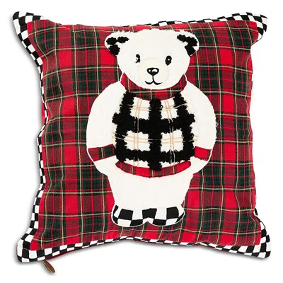 Mackenzie-childs Cozy Bear Throw Pillow, 18 X 18