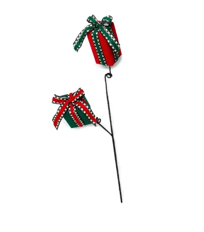 Mackenzie-childs Cozy Gift Tree Decoration In Multi