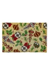 Mackenzie-childs Mackenzie Childs Deck The Halls Doormat In Multi