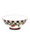 Mackenzie-childs Deck The Halls Serving Bowl