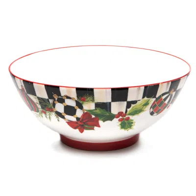 Mackenzie-childs Deck The Halls Serving Bowl In Multi
