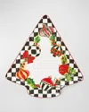 Mackenzie-childs Deck The Halls Tree Serving Platter