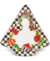 Mackenzie-childs Deck The Halls Tree Serving Platter In Multi