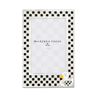 Mackenzie-childs Duck Silver-plated Frame, 4 X 6 In White