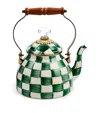 Mackenzie-childs Emerald Check 2-quart Tea Kettle