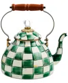 Mackenzie-childs Emerald Check 2-qt. Tea Kettle