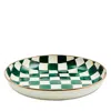 Mackenzie-childs Emerald Check Abundant Bowl