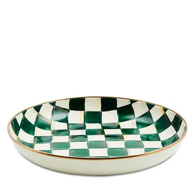 Mackenzie-childs Emerald Check Abundant Bowl