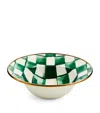 Mackenzie-childs Emerald Check Breakfast Bowl