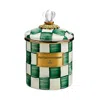 Mackenzie-childs Emerald Check Canister, Small