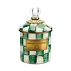 Mackenzie-childs Emerald Check Small Canister